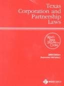 Tapa de Texas Corporation and Partnership Laws 2000 (Texas Corporation and Partnership Laws)
