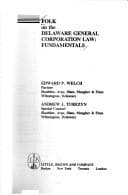 Tapa de Folk on the Delaware General Corporation Law Fundamentals
