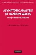 Tapa de Asymptotic analysis of random walks