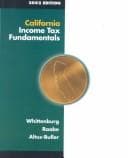 Tapa de California Income Tax Fundamentals 2002