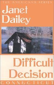 Tapa de Difficult Decision (Janet Dailey Americana)