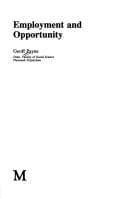 Tapa de Employment and Opportunity