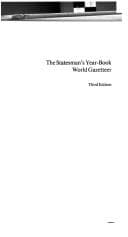 Tapa de The statesman's year-book world gazetteer