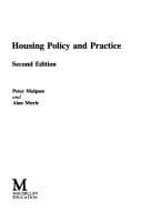 Tapa de Housing policy and practice