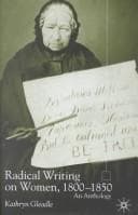 Tapa de Radical Writing on Women, 1800-1850
