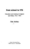 Tapa de FROM SCHOOL TO YTS CL (Innovations in Education)