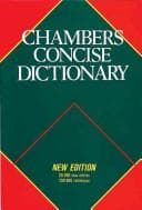 Tapa de Chambers concise dictionary.