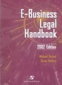 Tapa de E-Business Legal Handbook