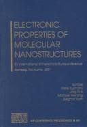 Tapa de Electronic properties of molecular nanostructures
