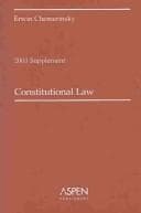 Tapa de Constitutional Law 2003 Supplement