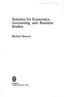 Tapa de Statistics for Economics, Accounting and Business Studies