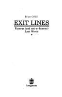 Tapa de Exit lines