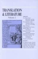 Tapa de Translation and Literature 2