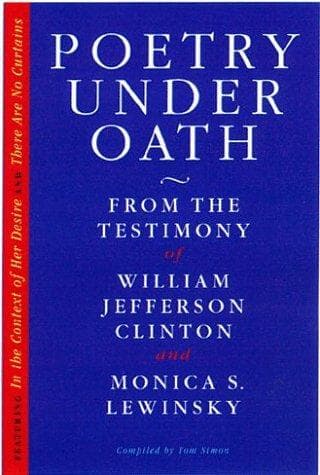 Tapa de Poetry under oath