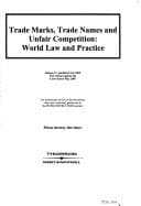 Tapa de Trade marks, trade names and unfair competition