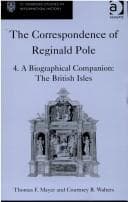Tapa de The Correspondence of Reginald Pole