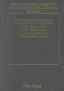 Tapa de Perspectives on crime reduction