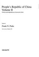 Tapa de People's Republic of China (International Library of Social Change in Asia Pacific)