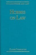 Tapa de Hobbes On Law (Philosophers and Law)