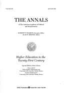 Tapa de Higher Education in the Twenty-First Century