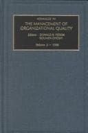 Tapa de Advances in the management of organizational quality