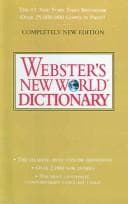 Tapa de Webster's New World Dictionary