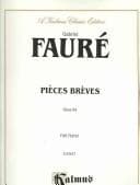 Tapa de Faure Pieces Breves (Op.84)