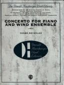 Tapa de Concerto for Piano and Wind Ensemble (1966 (The Donald Hunsberger Wind Library)