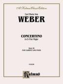 Tapa de Concertino for Clarinet in A-flat Major, Op. 26