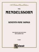 Tapa de Seventy-nine songs for medium voice and piano