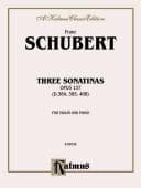 Tapa de Three Sonatas, Op. 137