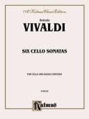 Tapa de Six Sonatas for Cello and Basso Continuo
