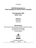 Tapa de 2005 IEEE Symposium on Visual Languages and Human-Centric Computing, 20-24 September 2005, Dallas, Texas