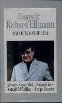 Tapa de Essays for Richard Ellmann