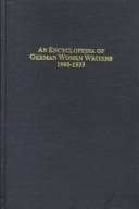 Tapa de An Enclopedia of German Women Writers 1900-1933