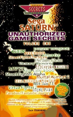 Tapa de Sega Saturn unauthorized game secrets