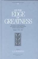 Tapa de On the edge of greatness