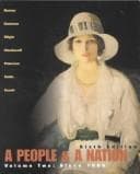 Tapa de A People And A Nation, Volume 2 With Study Guide Sixth Edition And 1999 Atlas
