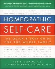Tapa de Homeopathic self-care