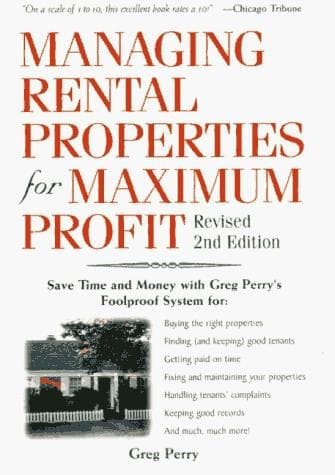 Tapa de Managing rental properties for maximum profit