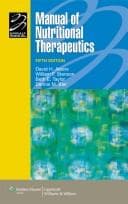 Tapa de Manual of nutritional therapeutics