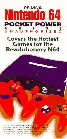 Tapa de Nintendo 64 Pocket Power Guide