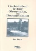 Tapa de Geotechnical Testing, Observation, and Documentation