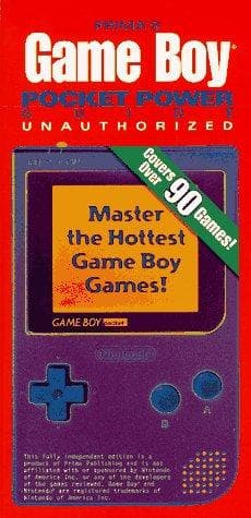 Tapa de Game Boy pocket power guide