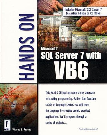 Tapa de Hands On SQL Server 7 with VB6 (Hands on)