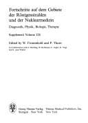 Tapa de Recent Developments in Nonionic Contrast Media (Fortschritte Auf Dem Gebiete Der Rontgenstrahlen Und Der Nuklearmedizin Erganizungsbande, Vol 128)