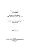 Tapa de Francis Lodwick (1619-1694) a Country Not Named: An Edition With an Annotated Primary Bibliography and an Introductory Essay on Lodwick and His Intellectual ... (Medieval and Renaissance Texts and Studies)