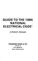 Tapa de Guide to the 1984 National Electrical Code