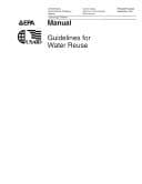 Tapa de Guidelines for Water Reuse