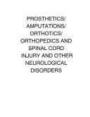 Tapa de Prosthetics/Amputations/Orthotics/Orthopedics and Spinal Cord Injury and Other Neurological Disorders